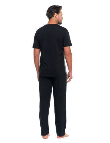 Męska piżama z krótkim rękawem i długimi spodniami bawełna  - produkt 2