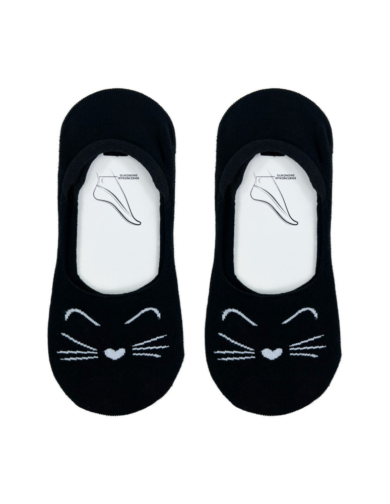 Niskie stopki - Damskie skarpetki niskie stopki bawełniane ZWIERZĄTKA 3-pak WIELOKOLOROWY  - produkt moraj.pl 2