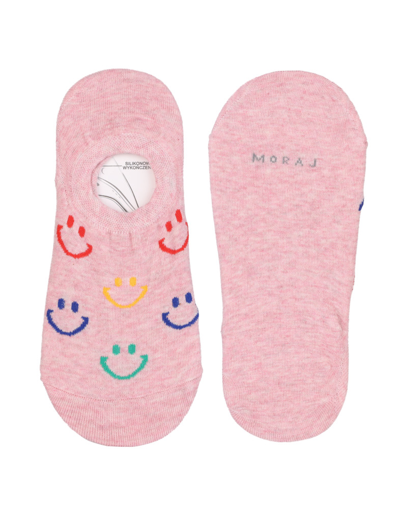 Niskie stopki - Skarpetki stopki damskie niskie bawełniane uśmiech 3-pak WIELOKOLOROWY  - produkt moraj.pl 2