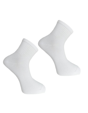 Skarpetki za kostkę - Klasyczne bawełniane krótkie skarpetki męskie 3-pak BIAŁY - produkt 4