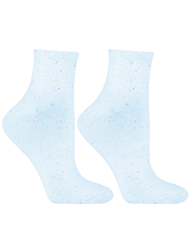 Skarpetki za kostkę - Skarpety damskie pastelowe bawełniane za kostkę 3-pak WIELOKOLOROWY  - produkt moraj.pl 2