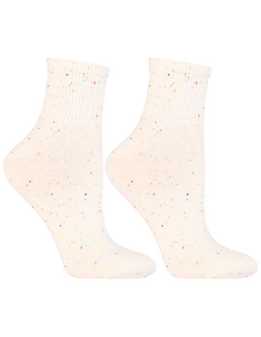 Skarpetki za kostkę - Skarpety damskie pastelowe bawełniane za kostkę 3-pak WIELOKOLOROWY - produkt 4