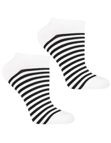 Stopki damskie - Skarpetki damskie stopki bawełniane w paski 12-pak WIELOKOLOROWY - produkt 4