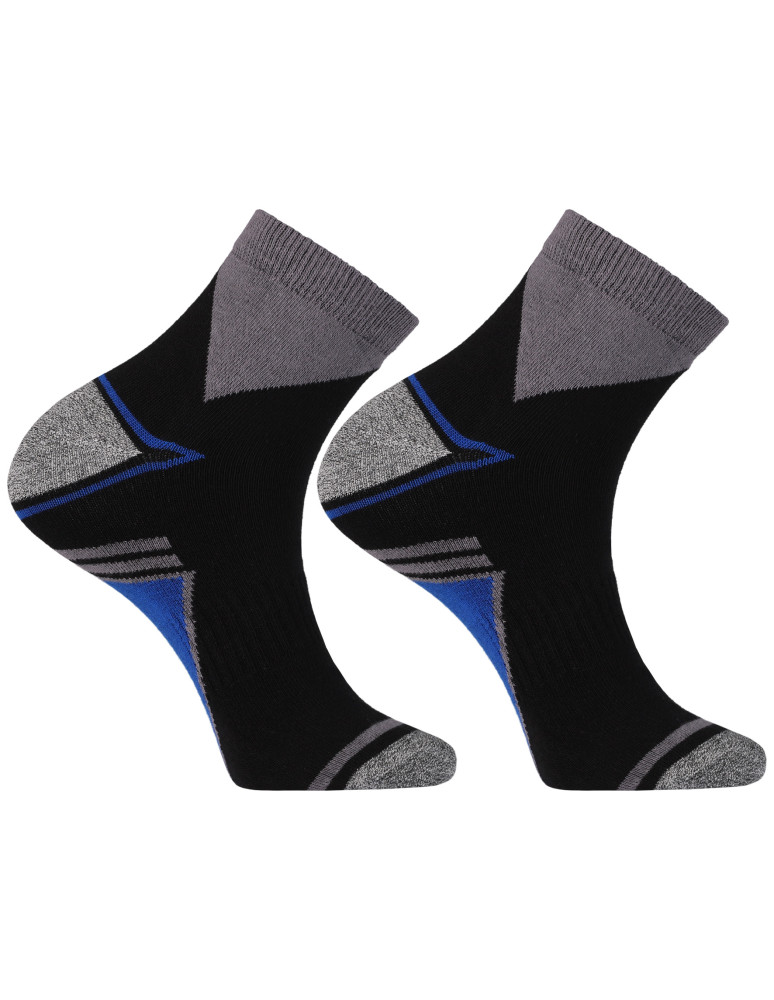 Skarpetki za kostkę - Męskie skarpetki sportowe za kostkę ze ściągaczem 3-pak WIELOKOLOROWY  - produkt moraj.pl 3