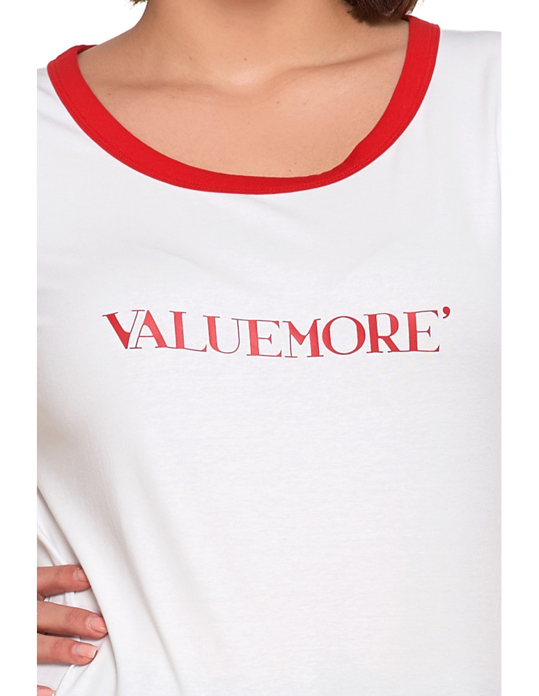 Koszulki i T-shirty - Koszulka damska t-shirt Slim Fit z napisami CZERWONY - produkt moraj.pl 11