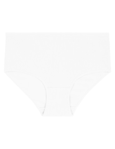 Majtki figi - Damskie majtki bawełniane z wysokim stanem Plus Size 4-pak WIELOKOLOROWY - produkt 5