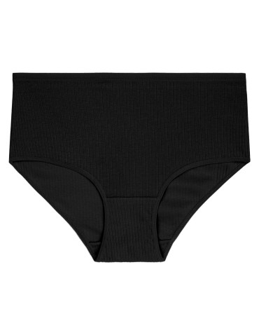 Majtki figi - Damskie majtki bawełniane z wysokim stanem Plus Size 4-pak WIELOKOLOROWY - produkt 6