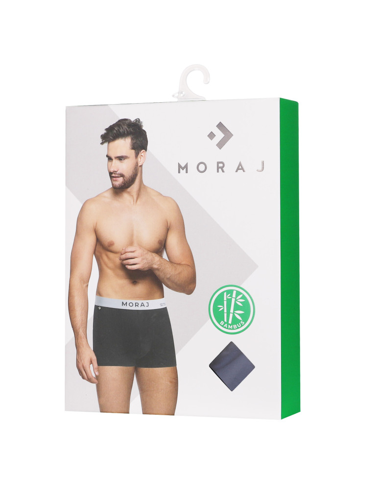 Bokserki dopasowane - Męskie bokserki z wiskozy bambusowej o klasycznym kroju JEANS - produkt moraj.pl 2