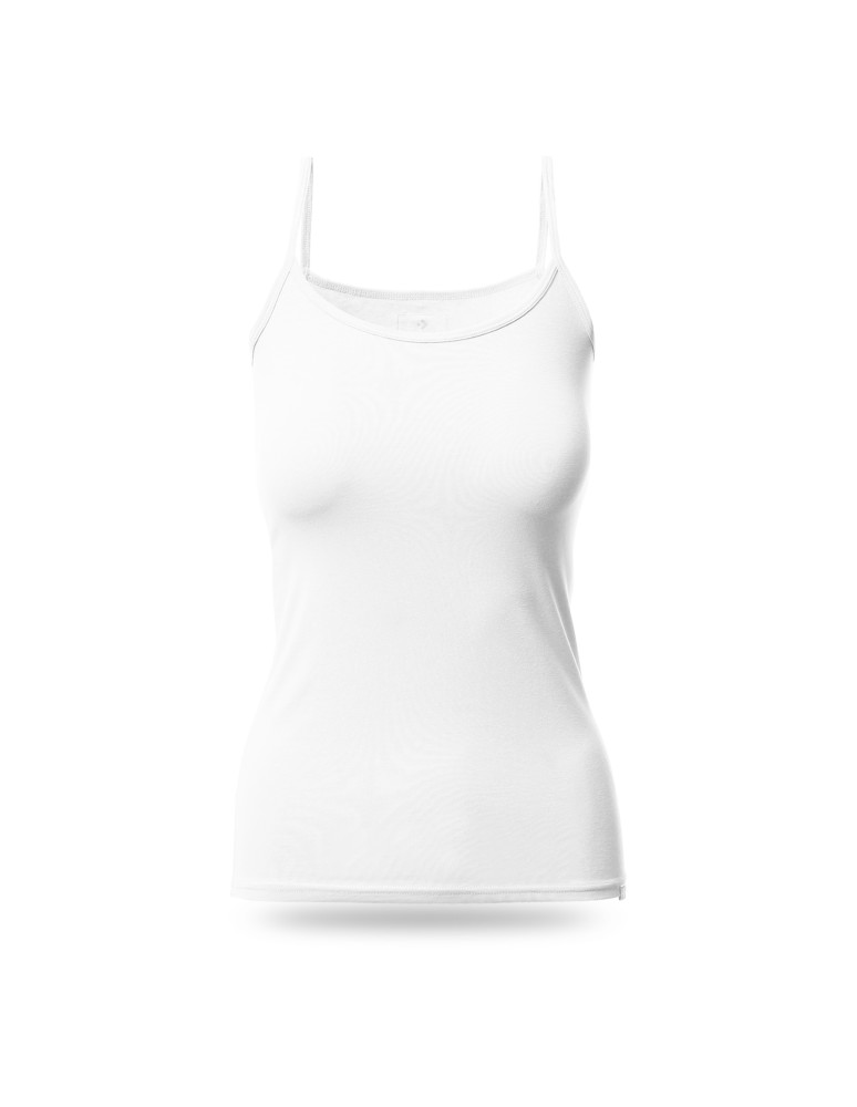 Podkoszulki - Damski bawełniany podkoszulek na ramiączkach BEŻOWY - produkt moraj.pl 16