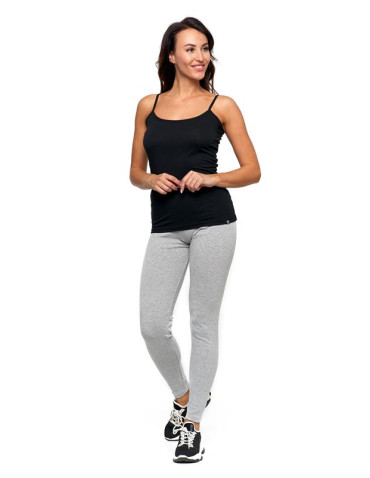 Podkoszulki - Damski bawełniany podkoszulek na ramiączkach BEŻOWY - produkt 30