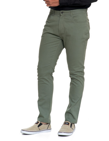 Spodnie męskie - Męskie spodnie chino ZIELONY - produkt 1