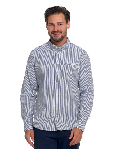 Męska koszula w paski z długim rękawem - produkt 2