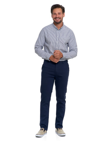 Koszulki i Tank Topy - Męska koszula w paski z długim rękawem WZÓR - produkt 7