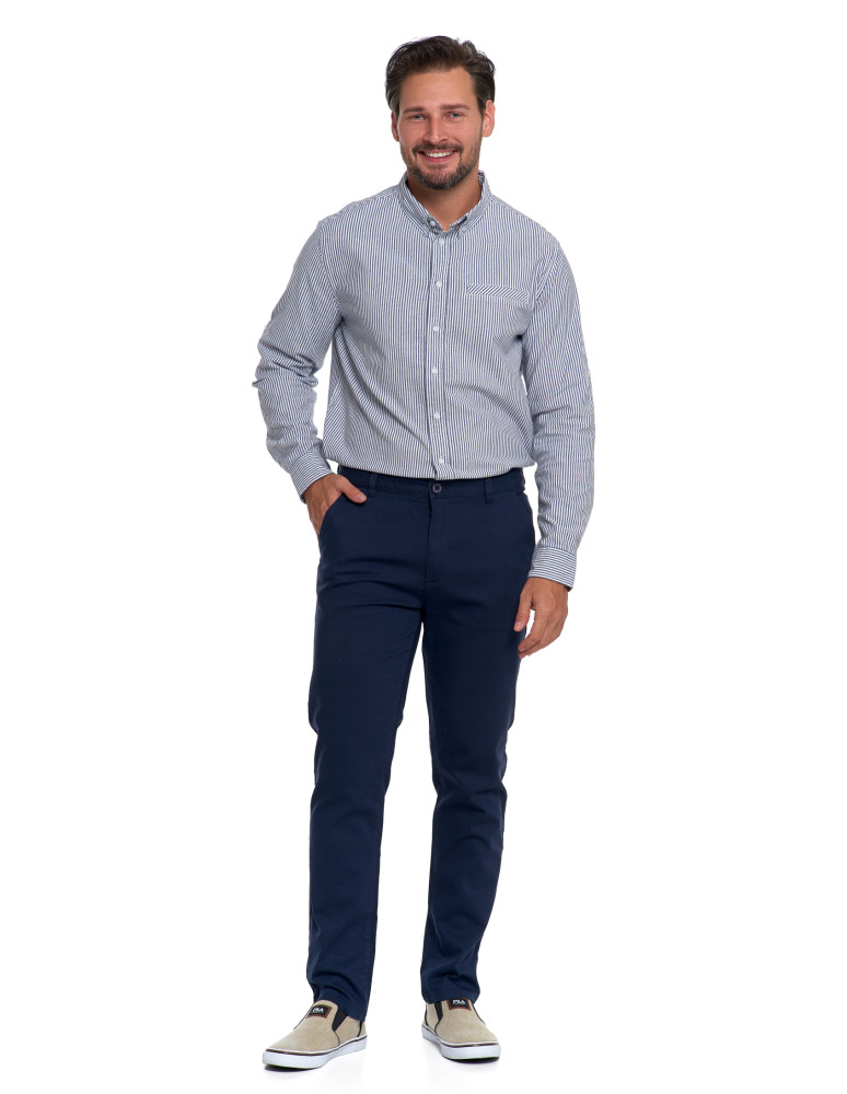 Koszulki i Tank Topy - Męska koszula w paski z długim rękawem WZÓR - produkt moraj.pl 8