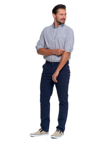 Koszulki i Tank Topy - Męska koszula w paski z długim rękawem WZÓR - produkt 11