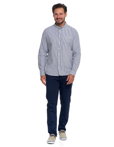 Koszulki i Tank Topy - Męska koszula w paski z długim rękawem WZÓR - produkt 13