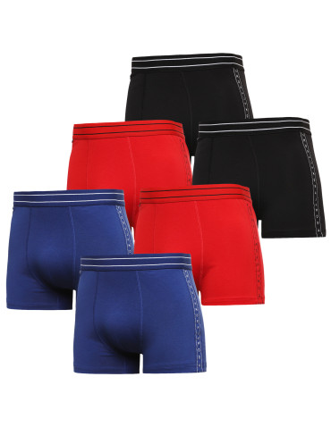 Męskie bokserki klasyczne dopasowane 6-pak