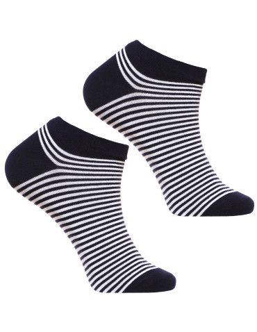 Stopki - Skarpetki stopki męskie klasyczne w paski 3-pak WIELOKOLOROWY - produkt 3