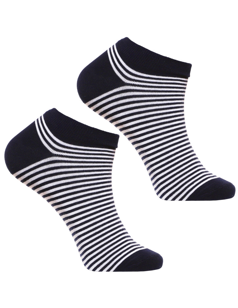 Stopki - Skarpetki stopki męskie klasyczne w paski 3-pak WIELOKOLOROWY  - produkt moraj.pl 3