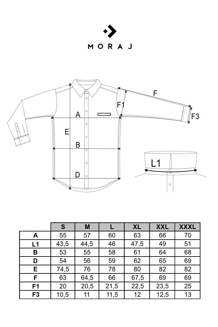 Męska koszula bawełniana z długim rękawem Męska koszula bawełniana z długim rękawem