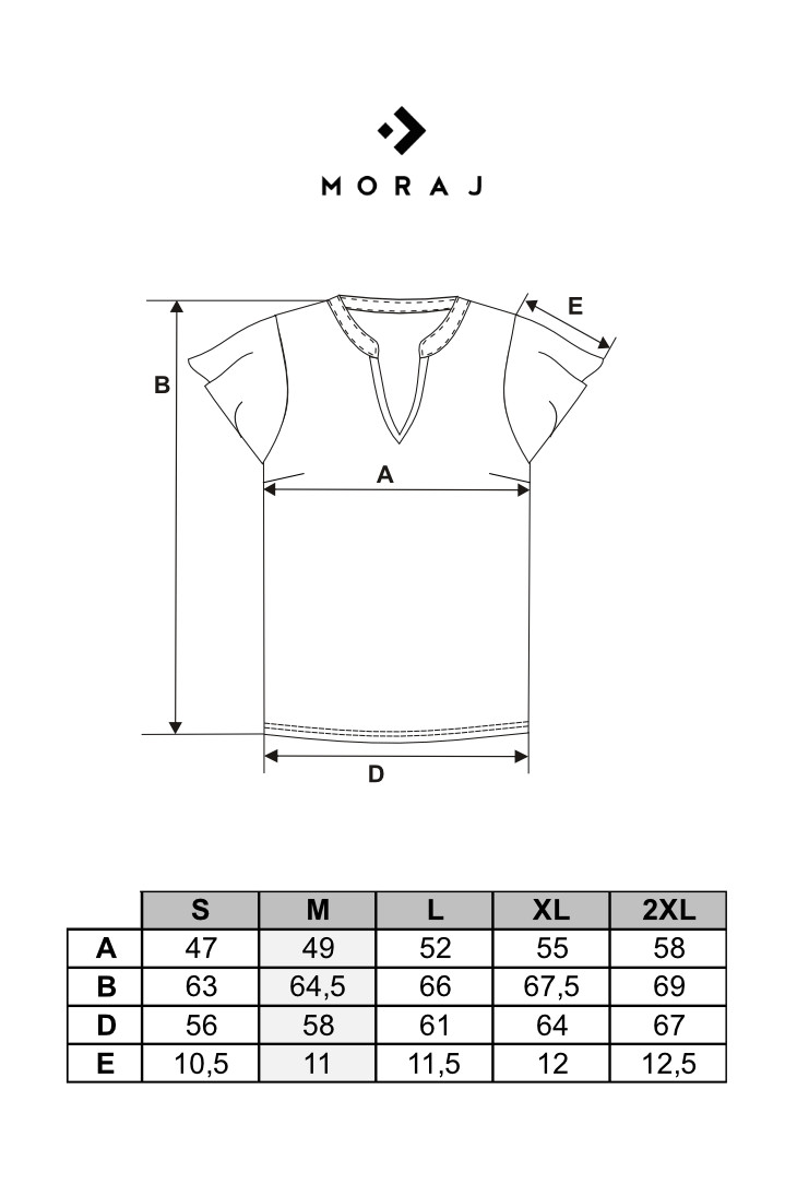 Bluzka damska z krótkim rękawem wiskozowa