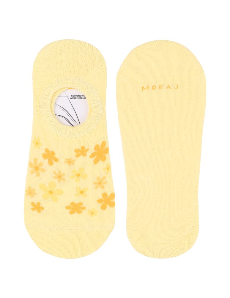 Niskie stopki - Damskie skarpetki niskie stopki w kwiaty 3-pak WIELOKOLOROWY  - produkt moraj.pl 3