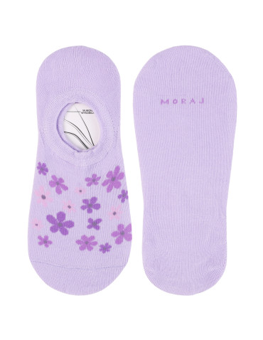 Niskie stopki - Damskie skarpetki niskie stopki w kwiaty 3-pak WIELOKOLOROWY - produkt 4