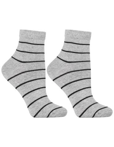 Damskie skarpetki za kostkę w paski 3-pak - produkt 2