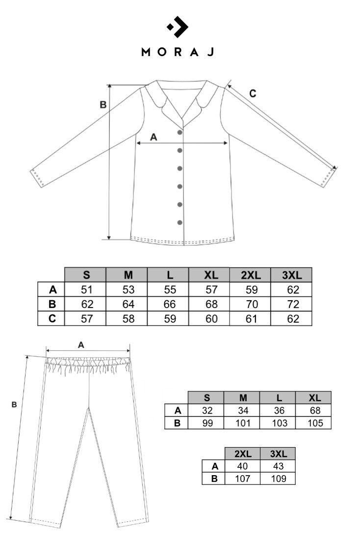 Damska piżama rozpianana z wiskozy z kołnierzykiem wzorzysta