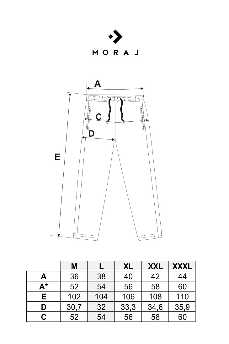 Męskie spodnie dresowe bawełniane z kieszeniami na zamek
