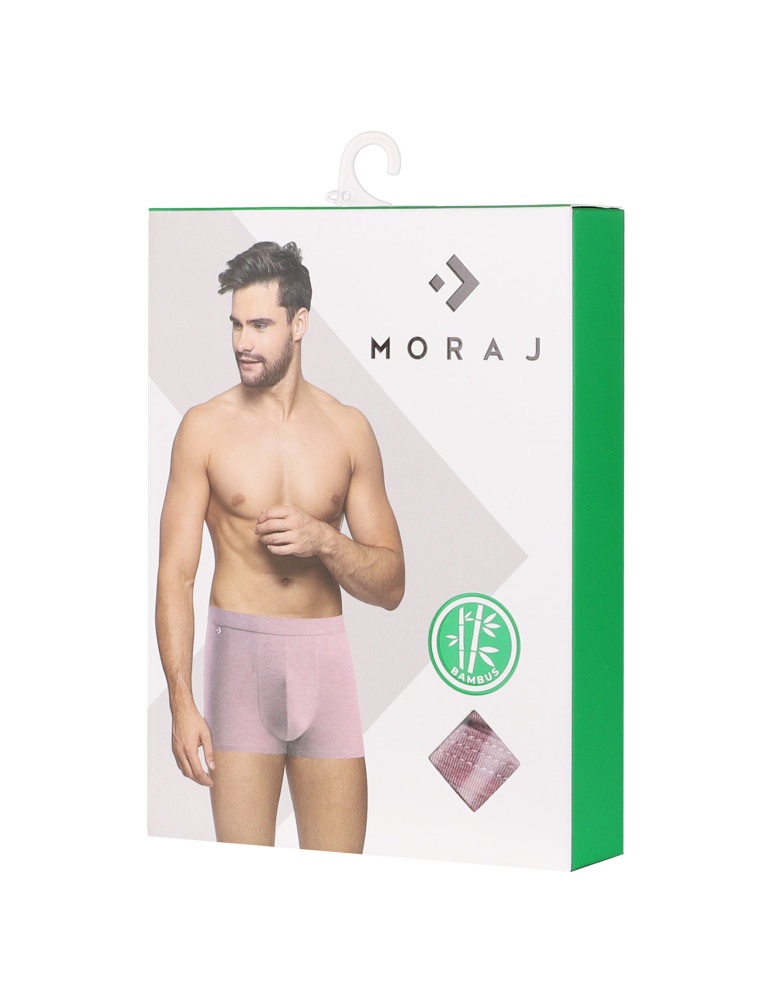 Bokserki dopasowane - Męskie bokserki bambusowe dopasowane bez wzoru 6-pak WIELOKOLOROWY - produkt moraj.pl 5