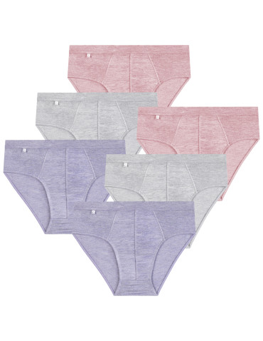 Męskie slipy bambusowe bez wzoru 6-pak