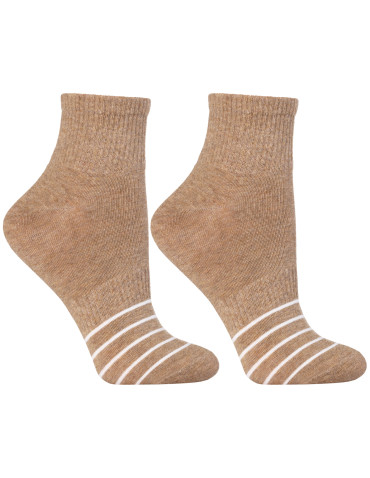 Damskie skarpetki za kostkę w paski szeroki ściągacz 12-pak - produkt 2