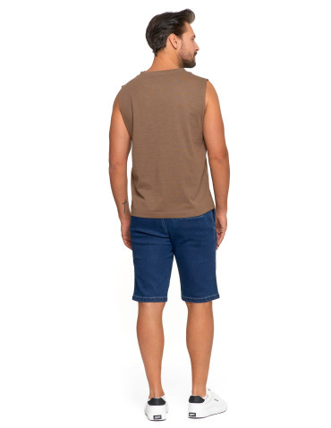 Koszulki i Tank Topy - Męska koszulka tank top BRĄZOWY - produkt 3