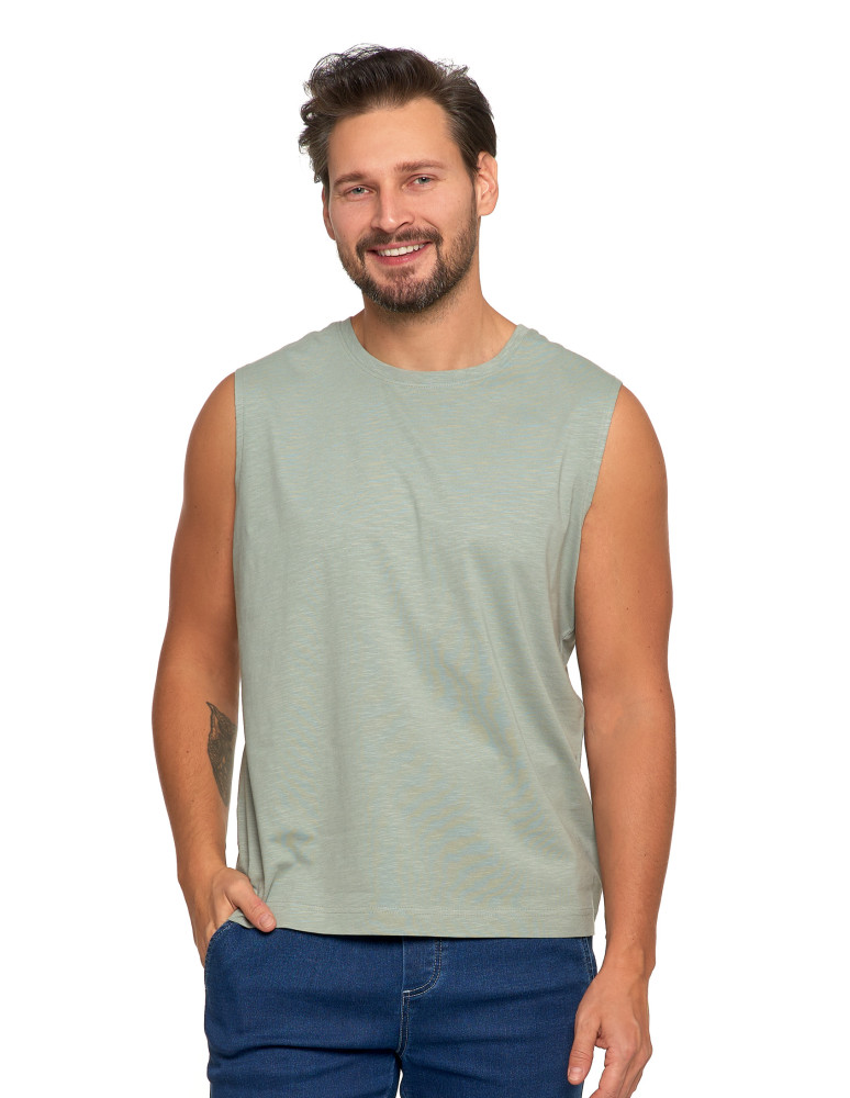 Koszulki i Tank Topy - Męska koszulka tank top SZARY - produkt moraj.pl 1