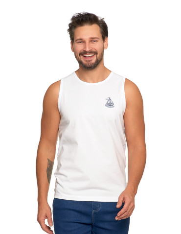 Męska koszulka Tank Top z marinistycznym motywem