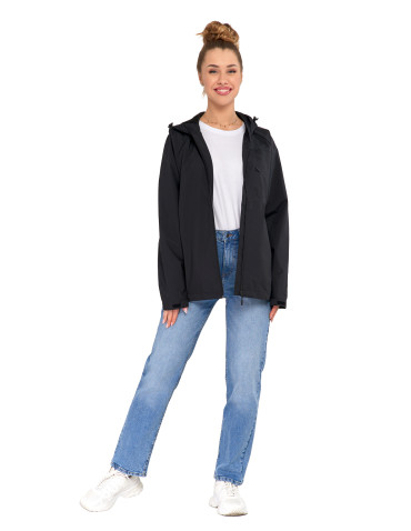 Kurtki i kamizelki - Kurtka przejściowa unisex przeciwdeszczowa CZARNY - produkt 13