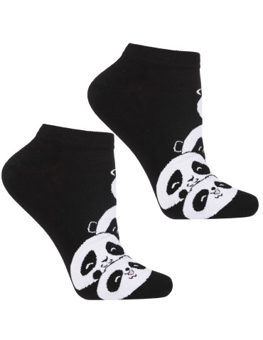 Stopki damskie - Skarpetki damskie stopki w pandę 3-pak WIELOKOLOROWY - produkt 3