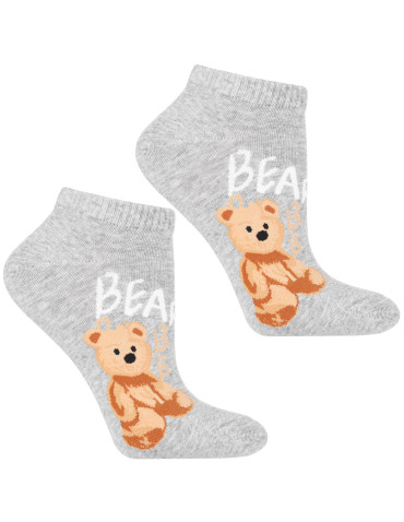 Damskie skarpetki stopki z misiem 3-pak  - produkt 2