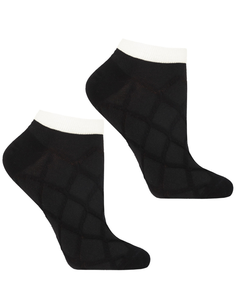 Stopki damskie - Damskie skarpetki stopki 3-pak WIELOKOLOROWY  - produkt moraj.pl 2