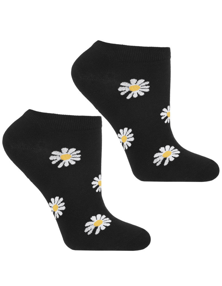 Stopki damskie - Damskie skarpetki stopki w stokrotki 3-pak WIELOKOLOROWY  - produkt moraj.pl 2