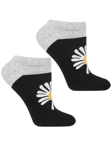 Stopki damskie - Damskie skarpetki stopki w stokrotki 3-pak WIELOKOLOROWY - produkt 4