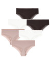 Majtki damskie figi szorty z koronką 6-pak WIELOKOLOROWY