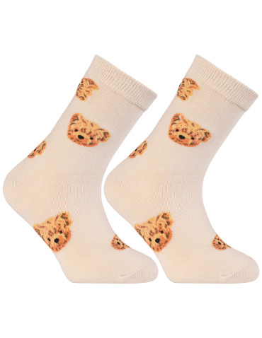 Skarpetki dziecięce długie z misiem 3-pak - produkt 2