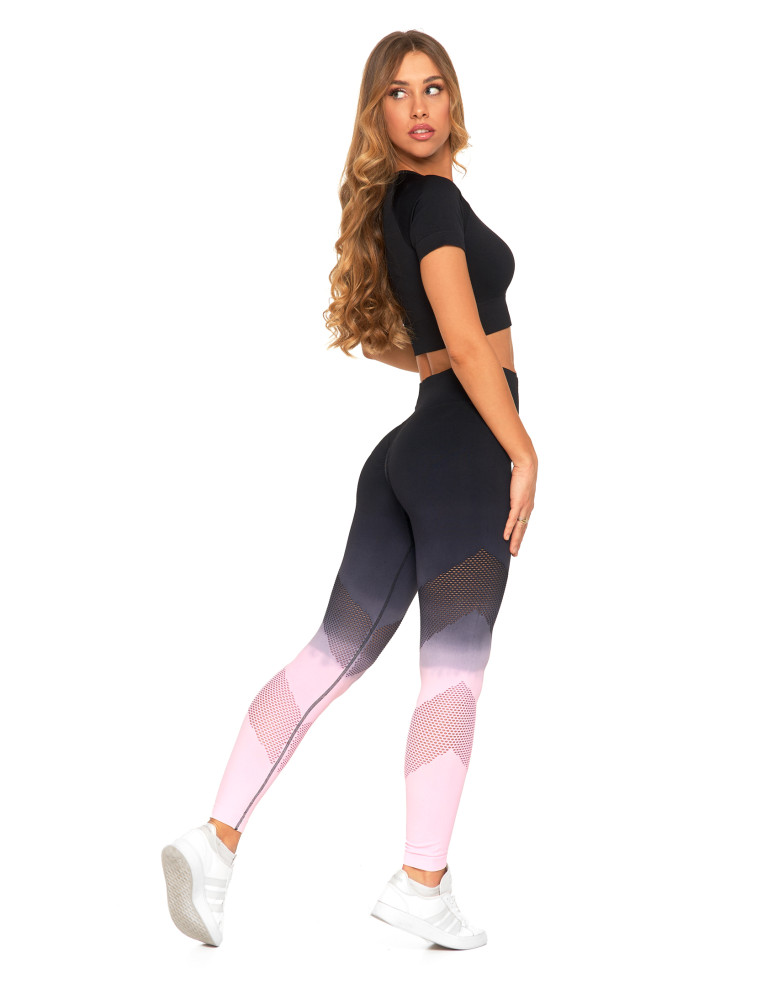 Legginsy damskie - Legginsy damskie push-up z wysokim stanem sportowe GRAFIT  - produkt moraj.pl 3