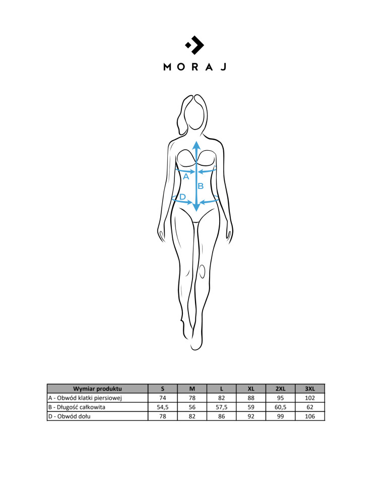 Szlafroki - Szlafrok damski z wiązaniem krótki z koronkowymi rękawami CZARNY  - produkt moraj.pl 4
