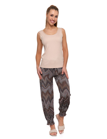 Szlafroki - Szlafrok damski z wiązaniem krótki z koronkowymi rękawami CZARNY - produkt 5