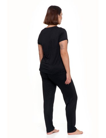 Skarpetki damskie stopki z motywem misia i pasków 3-pak  - produkt 2