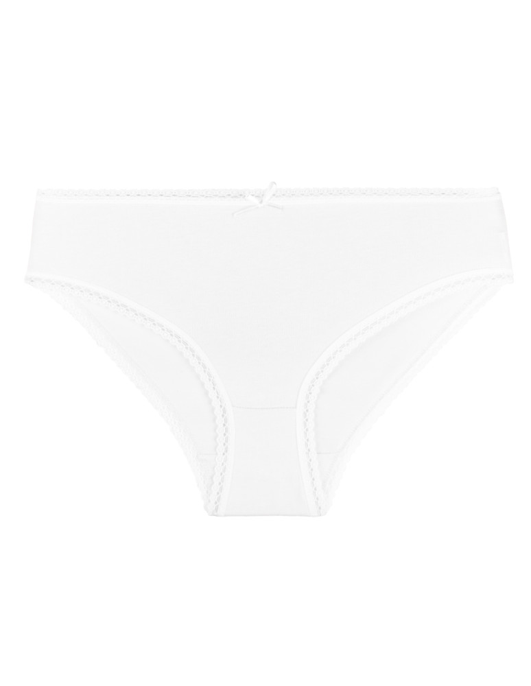 Majtki figi - Majtki figi damskie bawełniane w pastelowych kolorach 3-pak WIELOKOLOROWY - produkt moraj.pl 3