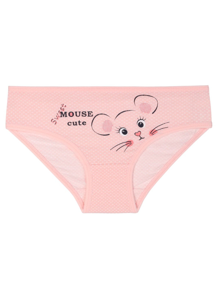 Figi - Figi dziewczęce bawełniane mix kolor 4-pak WIELOKOLOROWY - produkt moraj.pl 4